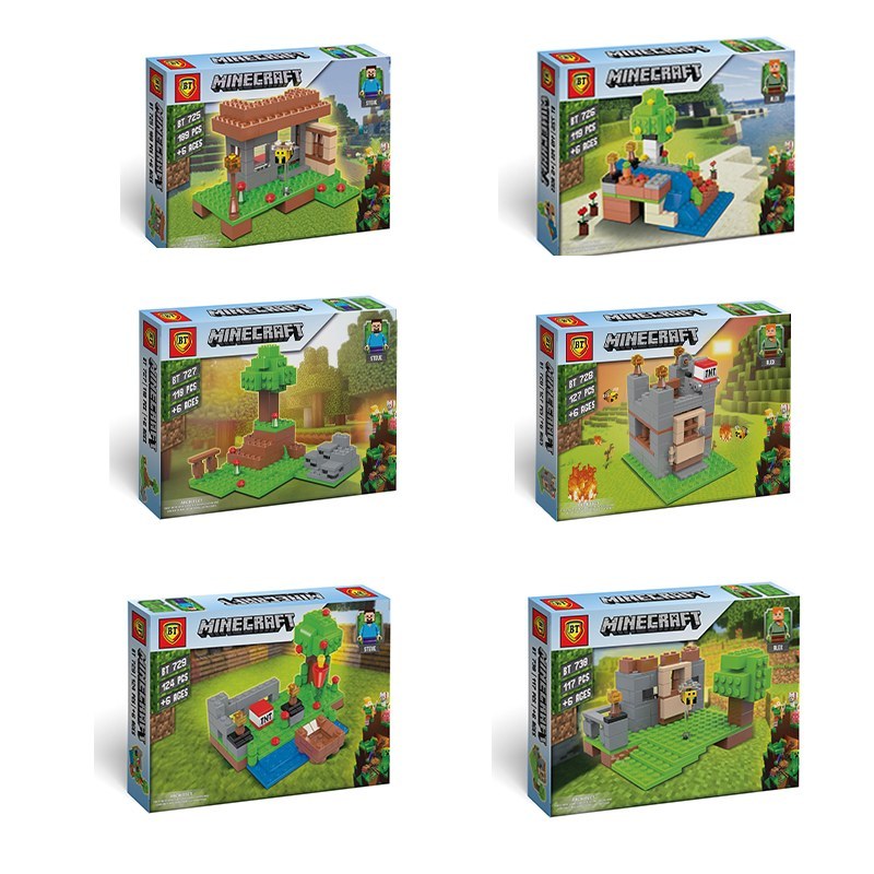 لگو ماینکرفت متوسط کد LEGO bt 725-730