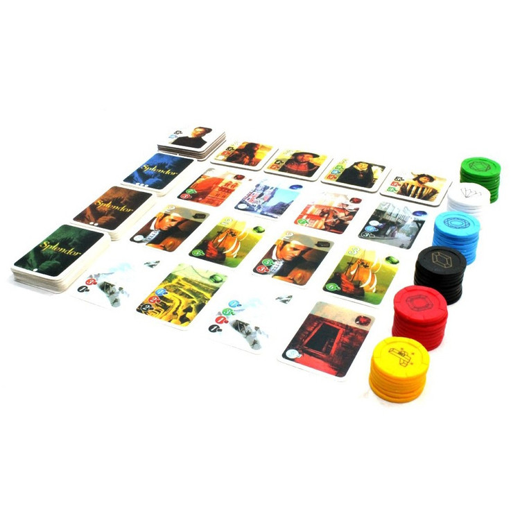 بازی فکری اسپلندور 6 نفره کهربا splendor جعبه ابی کد
