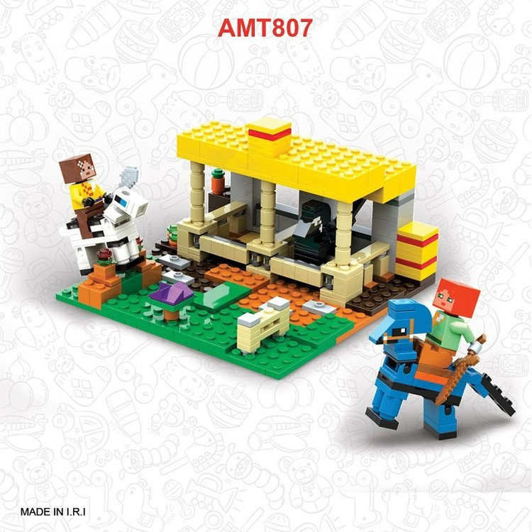 لگو ماینکرفت اصطبل اسب 308 قطعه مدل LEGO AMT807 کد 807807