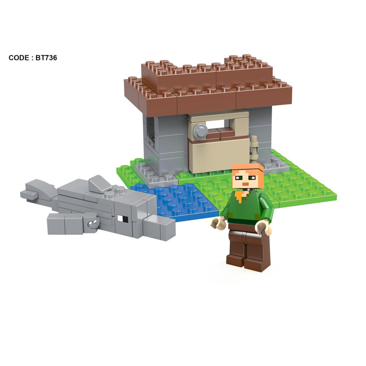 لگو ماینکرافت به همراه ادمک 87 قطعه کد BT736 شماره 6 - کد 736 LEGO