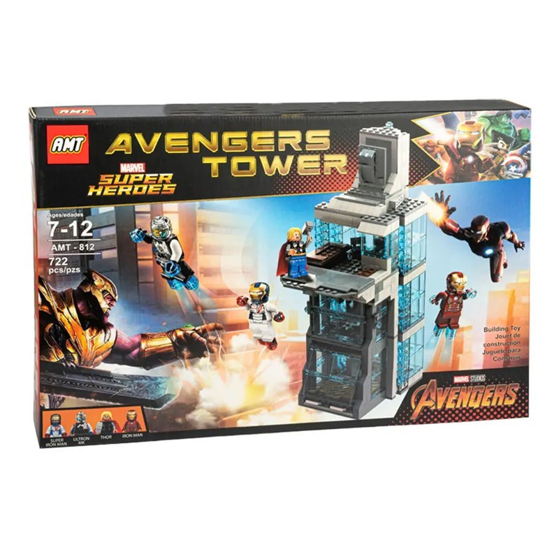 لگو ساختمان مرد اهنی برج اونجرز 722 قطعه LEGO AMT812