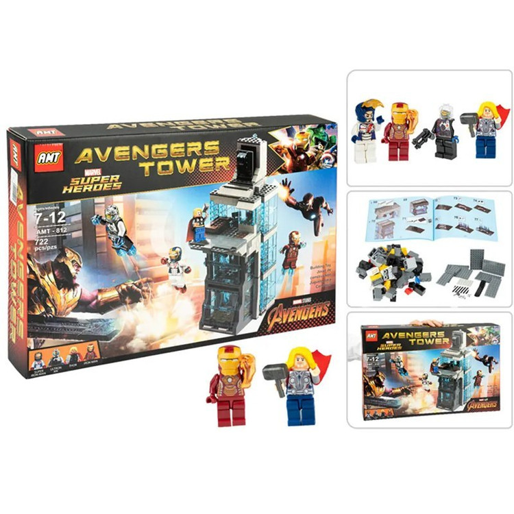 لگو ساختمان مرد اهنی برج اونجرز 722 قطعه LEGO AMT812