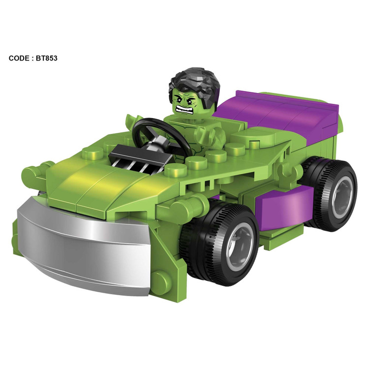 لگو تبدیل شونده هالک دوحالته ماشین و ربات 201 قطعه کد BT853 شماره 3 مارول LEGO