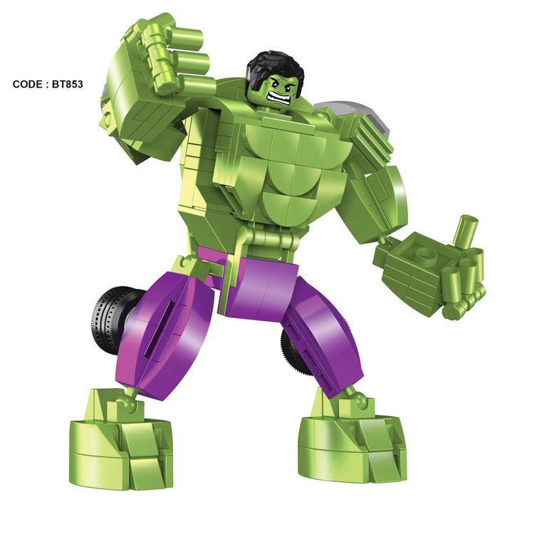 لگو تبدیل شونده هالک دوحالته ماشین و ربات 201 قطعه کد BT853 شماره 3 مارول LEGO