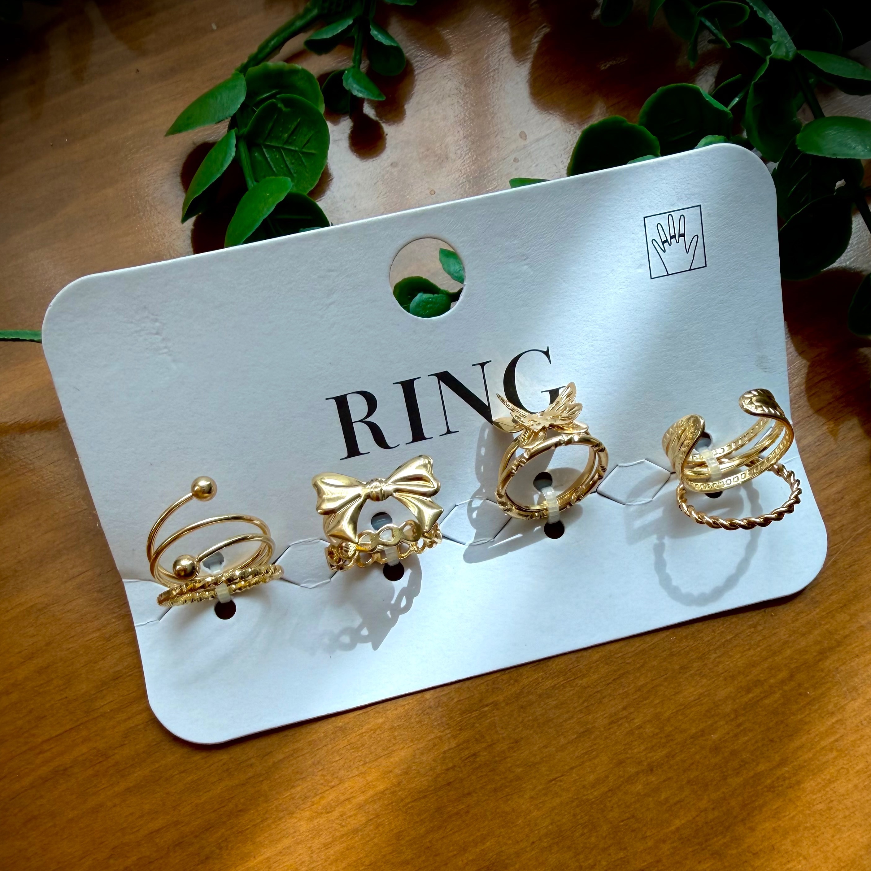 پک انگشتر طلایی Ringپک8عددی