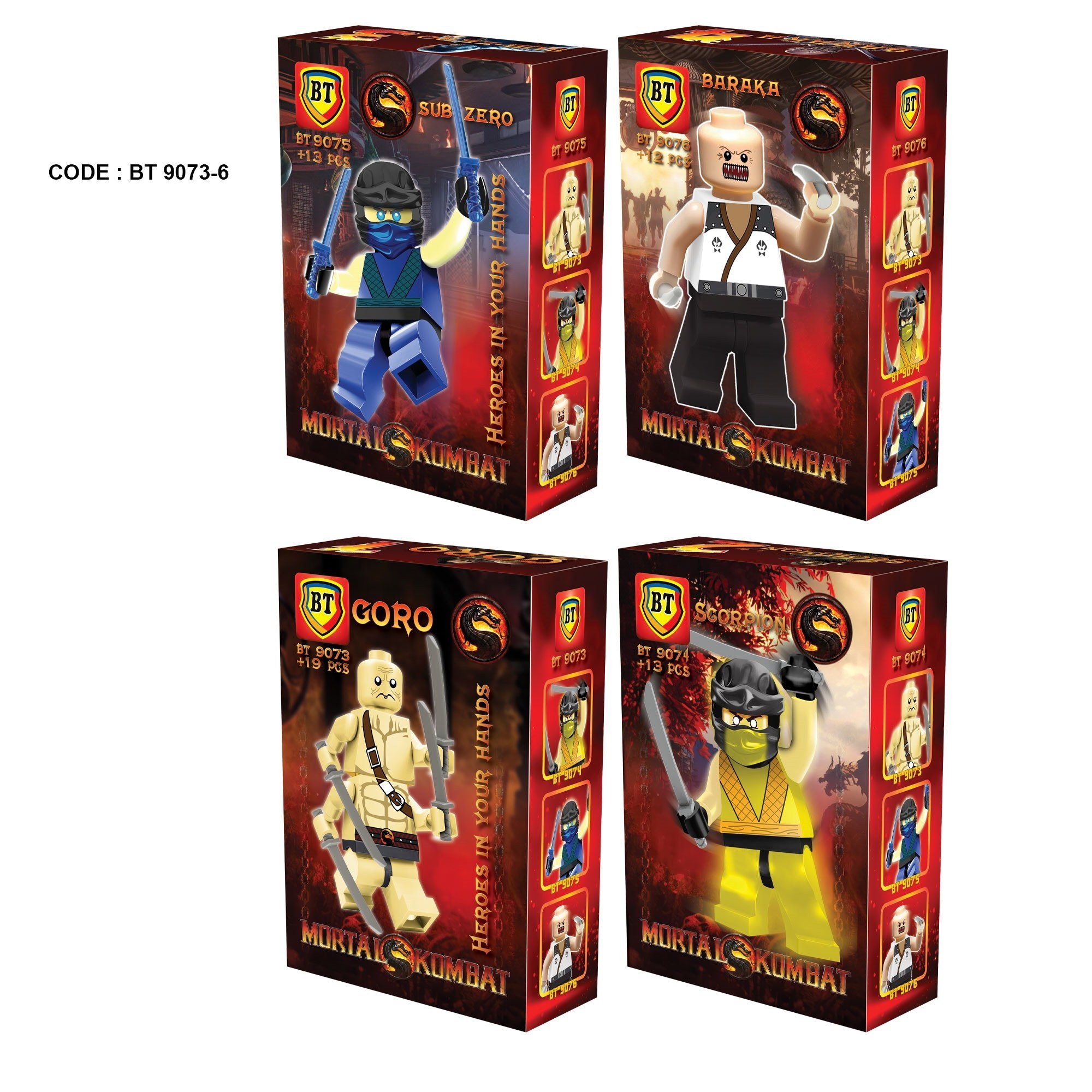 لگو آدمک مینی فیگور مورتال کمبت BT9073-6 MORTAL KOMBAT LEGO