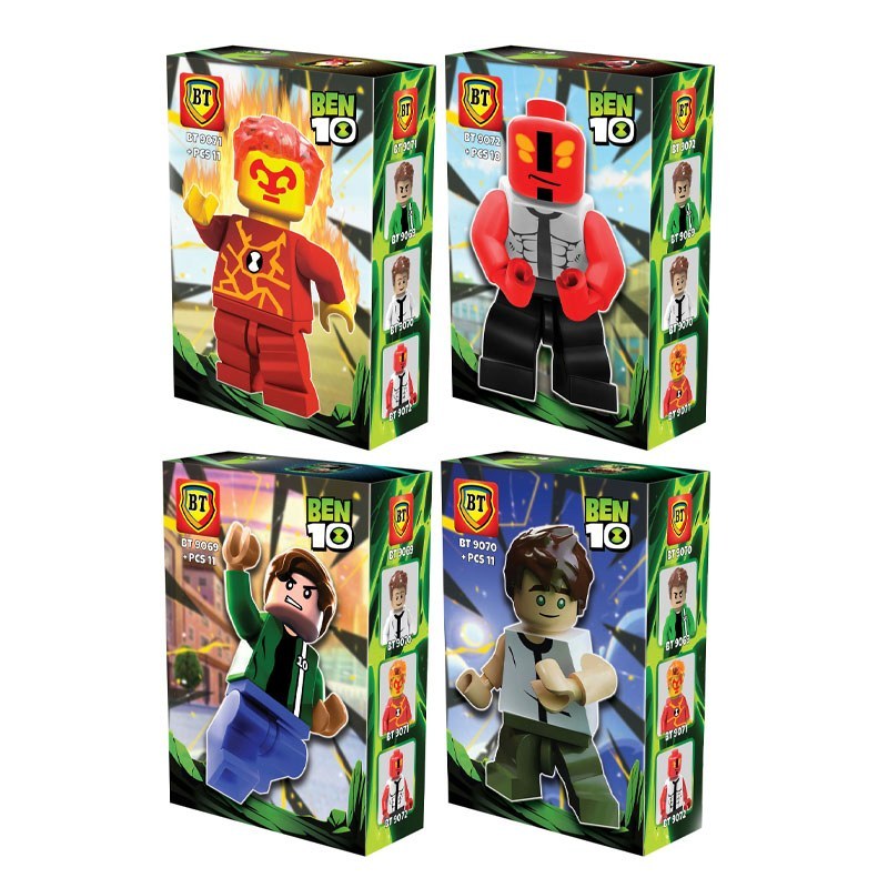 لگو آدمک مینی فیگور بن تن LEGO BEN10 کد BT9069-72