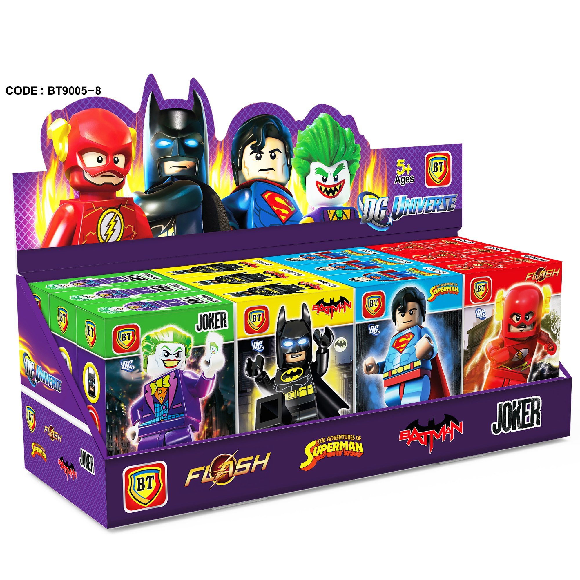 لگو آدمک شخصیتی قهرمانان دی سی4 مدل LEGO کد BT9005-8