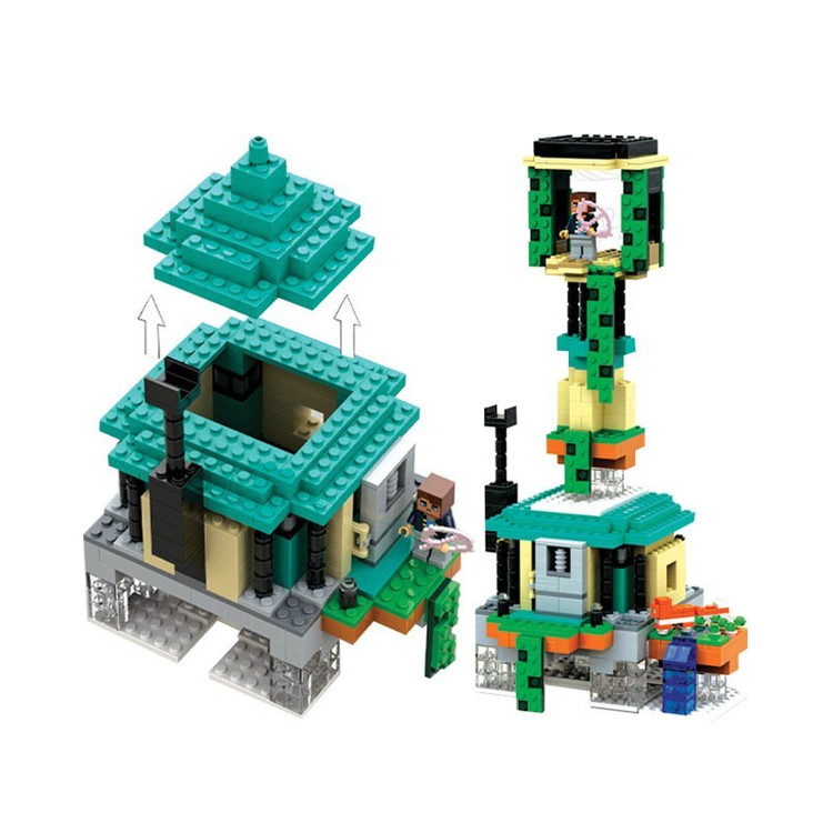 شهر لگو ماینکرفت مدل برج های آسمان 686 قطعه LEGO کد AMT808