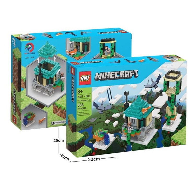 شهر لگو ماینکرفت مدل برج های آسمان 686 قطعه LEGO کد AMT808