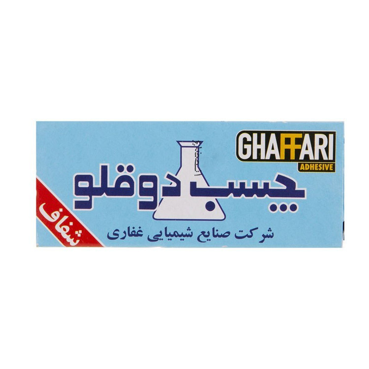 چسب دو قلو غفاری شفاف کد 6260318101101