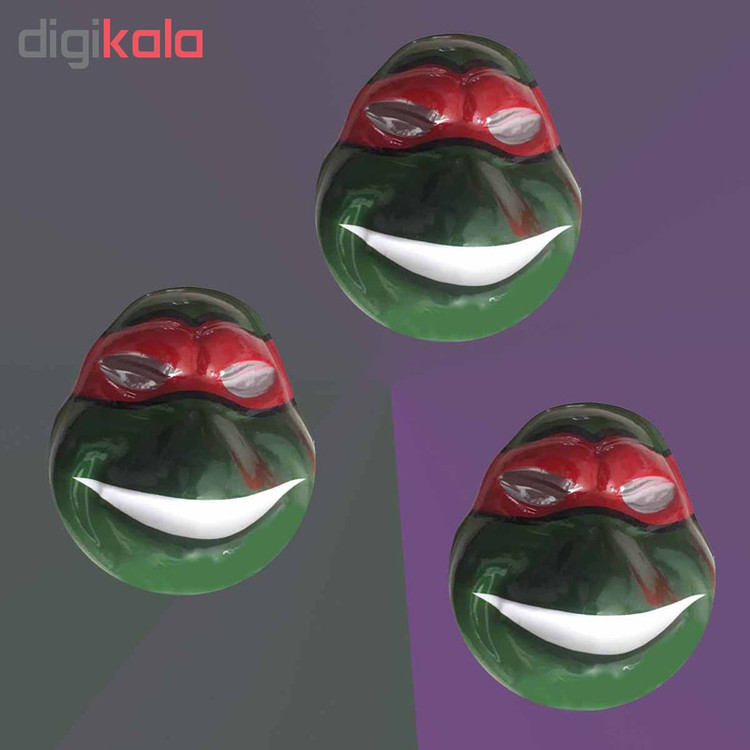 ماسک طرح لاک پشت نینجا بسته 3 عددی کد 2