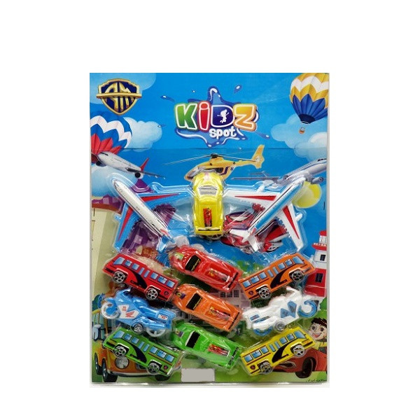 ماشین بازی مدل کیدز مجموعه 12 عددی نقلیه فرودگاهی