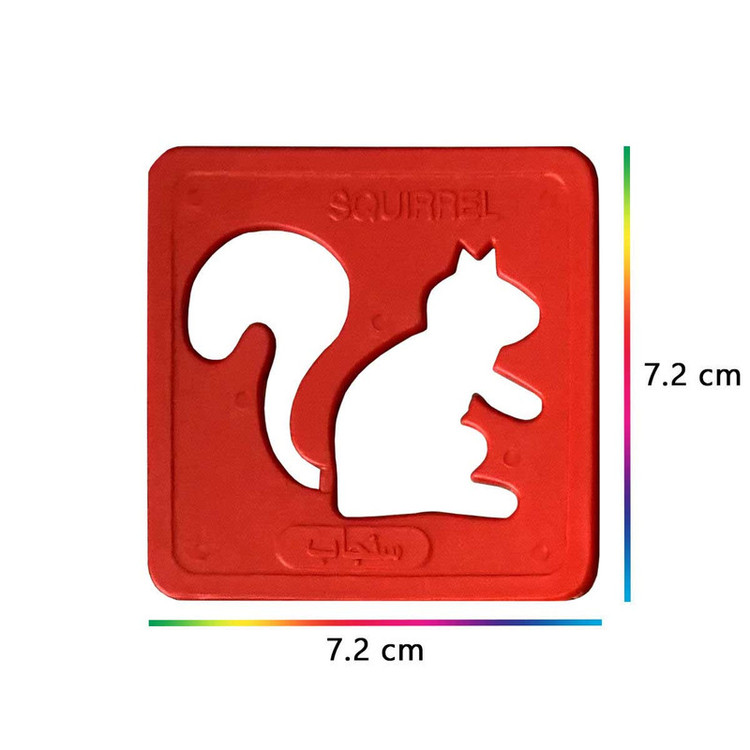 شابلون مدل گل و میوه طرح حیوانات کد SHAPE02 مجموعه 24 عددی