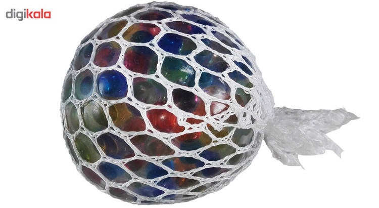 توپ بازی ضد استرس مدل Gel Bullets White Mesh Squish Ballمدل 1