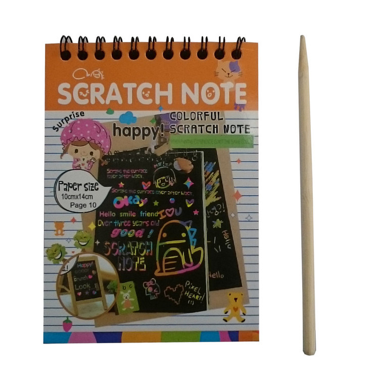 دفتر نقاشی مدل scratch note کد A6 اسکراچ