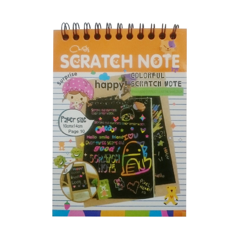 دفتر نقاشی مدل scratch note کد A6 اسکراچ