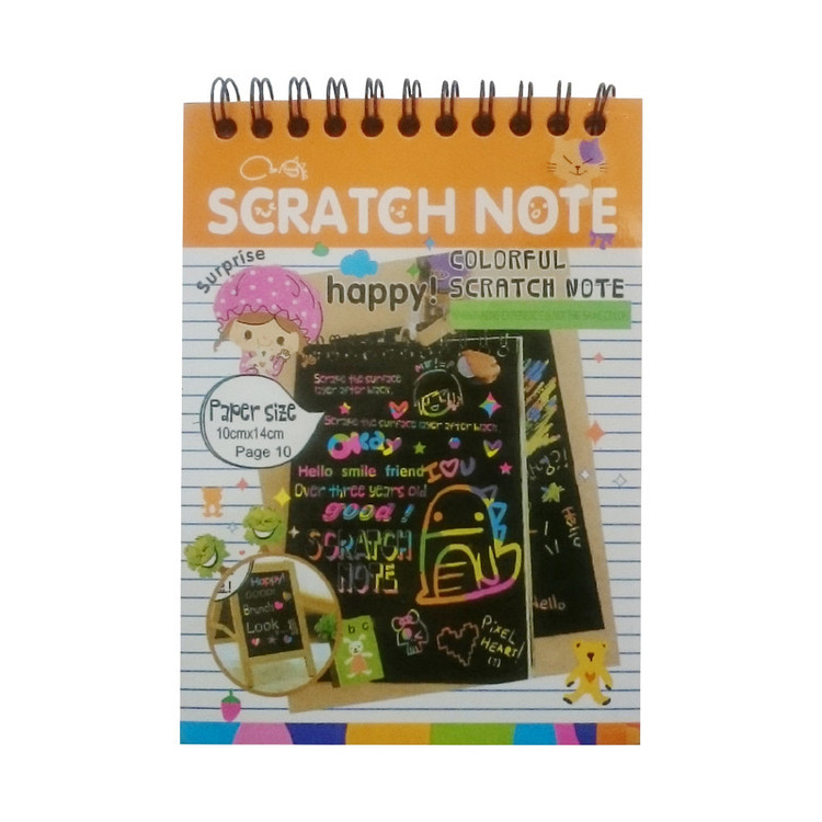دفتر نقاشی مدل scratch note کد A6 اسکراچ