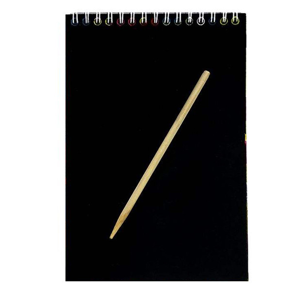 دفترچه یادداشت مدل scratch کد01 به همراه مداد اسکراچ