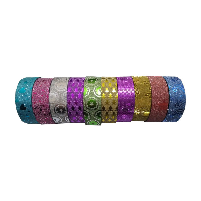 چسب نواری کد 08 عرض 1.5 سانتی متر مجموعه 10 عددی