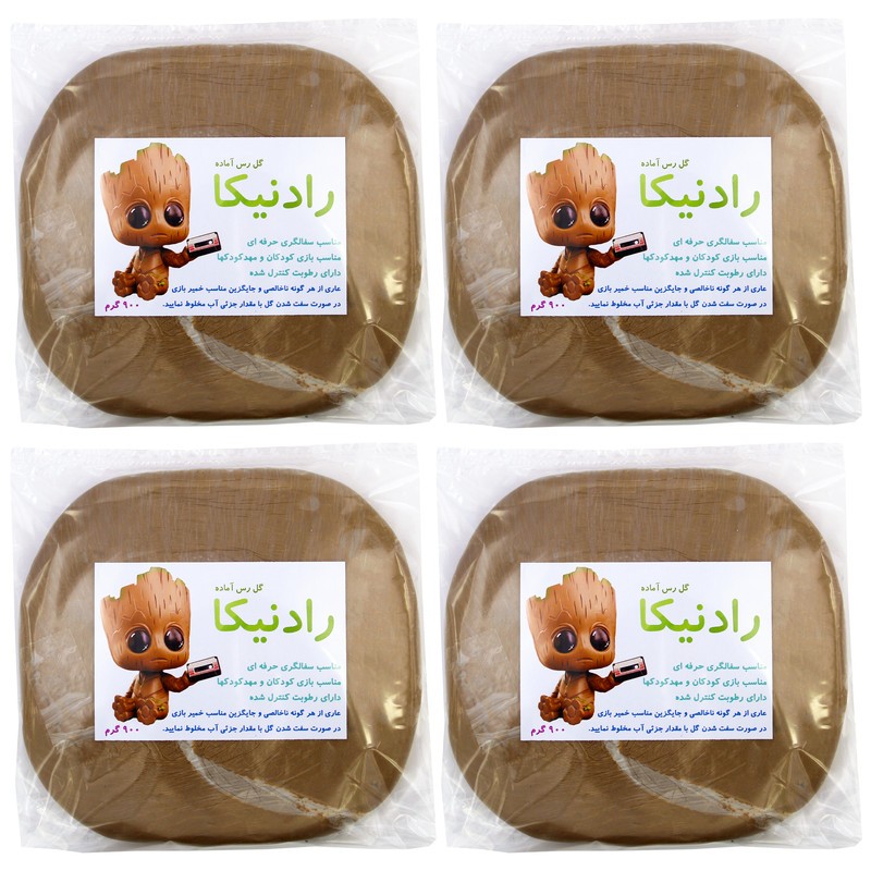 گل سفالگری رادنیکا مدل گروت بسته 4 عددی کد4