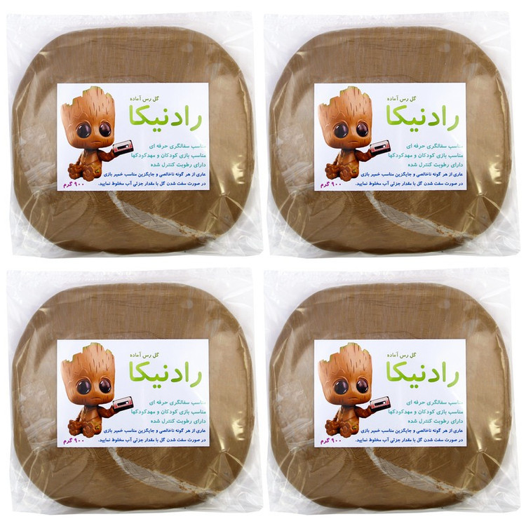 گل سفالگری رادنیکا مدل گروت بسته 4 عددی کد4