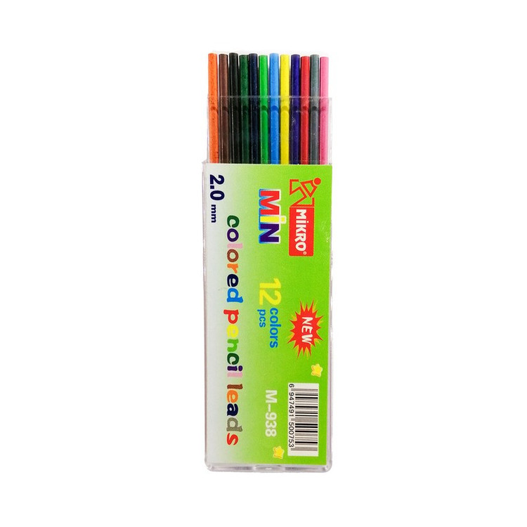 نوک مداد نوکی 2 میلی متری میکرو مدل M-938 نوک رنگی