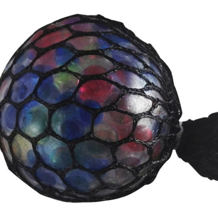توپ بازی ضد استرس مدل Gel Bullets Mesh Squish Ball میشبال دانه اناری