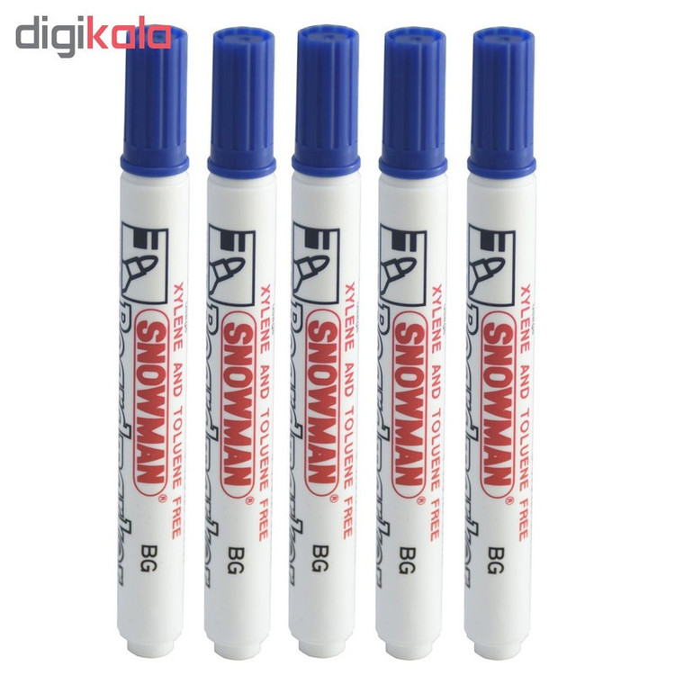 ماژیک وایت برد اسنومن مدل BG-12 بسته 5 عددی