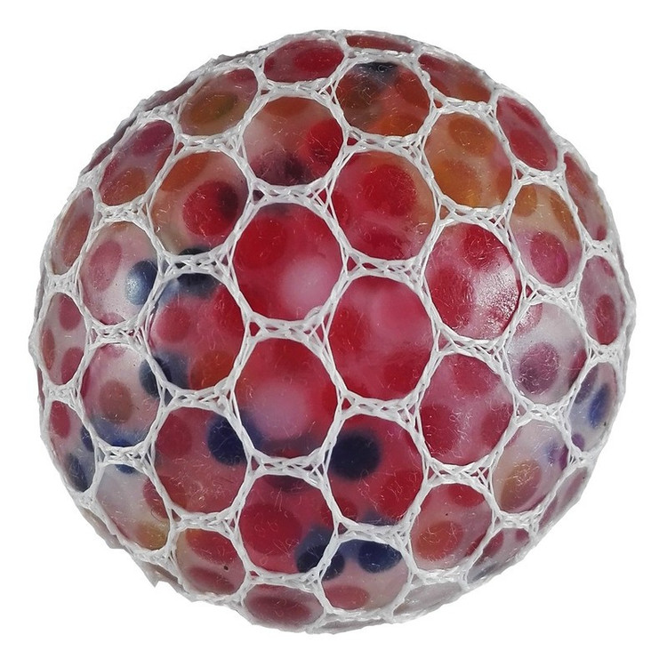 توپ بازی ضد استرس مدل Gel Bullets White Mesh میشبال دانه اناری