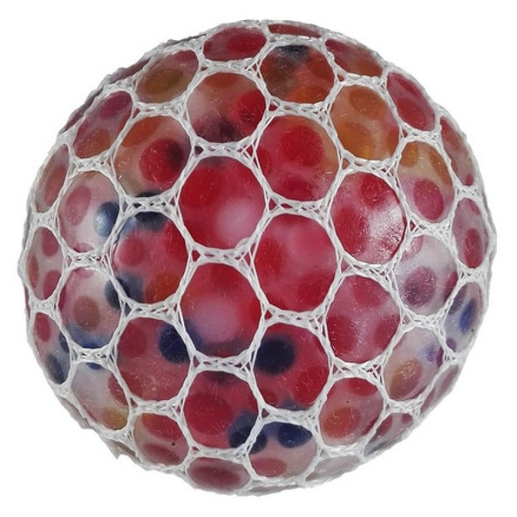 توپ بازی ضد استرس مدل Gel Bullets White Mesh میشبال دانه اناری