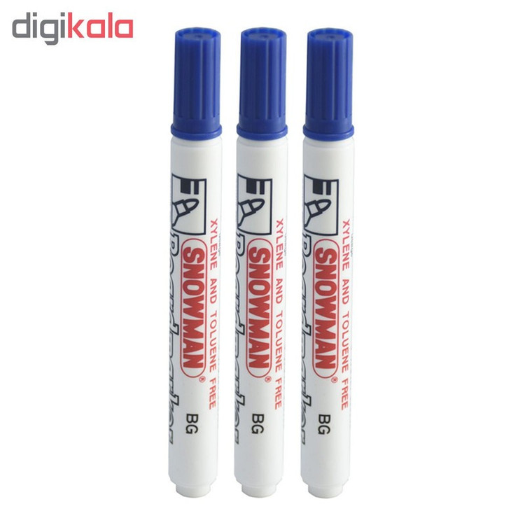 ماژیک وایت برد اسنومن مدل BG-12 بسته 3 عددی