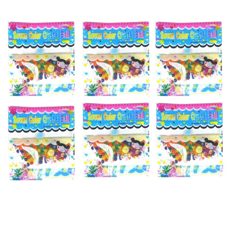 خاک ژله ای کریستالی مدل Seven Color بسته 6 عددی