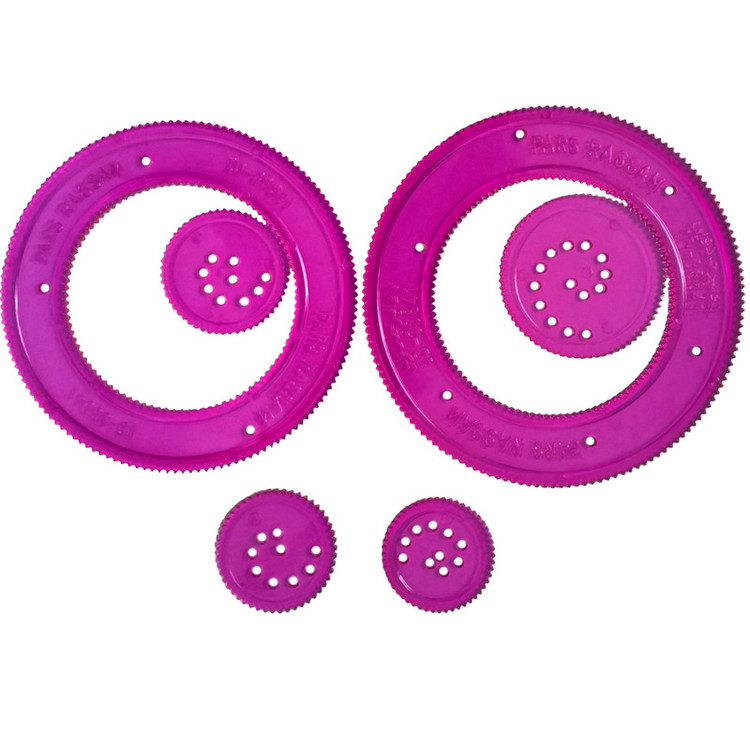 شابلون پارس رسام مدل دوایر کد PC01 مجموعه 6 عددی
