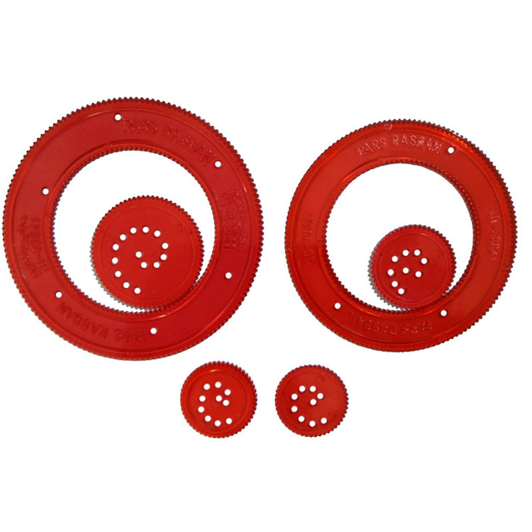 شابلون پارس رسام مدل دوایر کد PC01 مجموعه 6 عددی