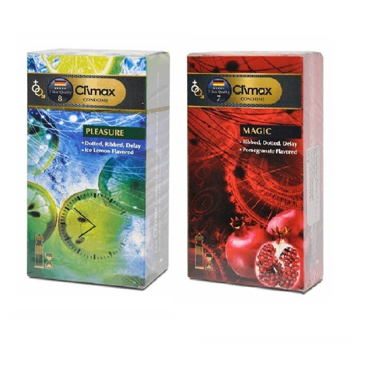 کاندوم مدل کلایمکس بسته 12 عددی