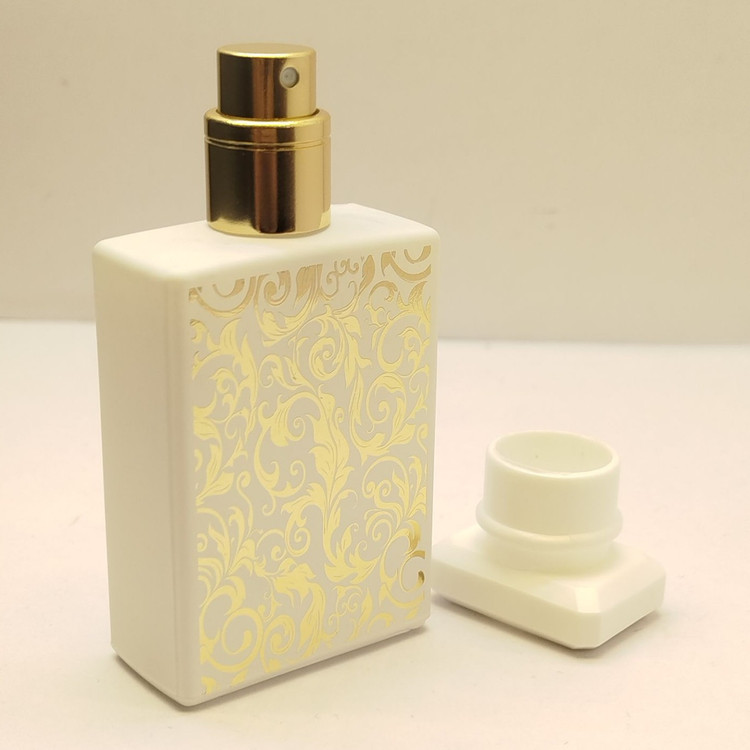 شیشه خالی ادکلن شیشه عطر اسپری 30 میل طرح طلاکوب کد4625
