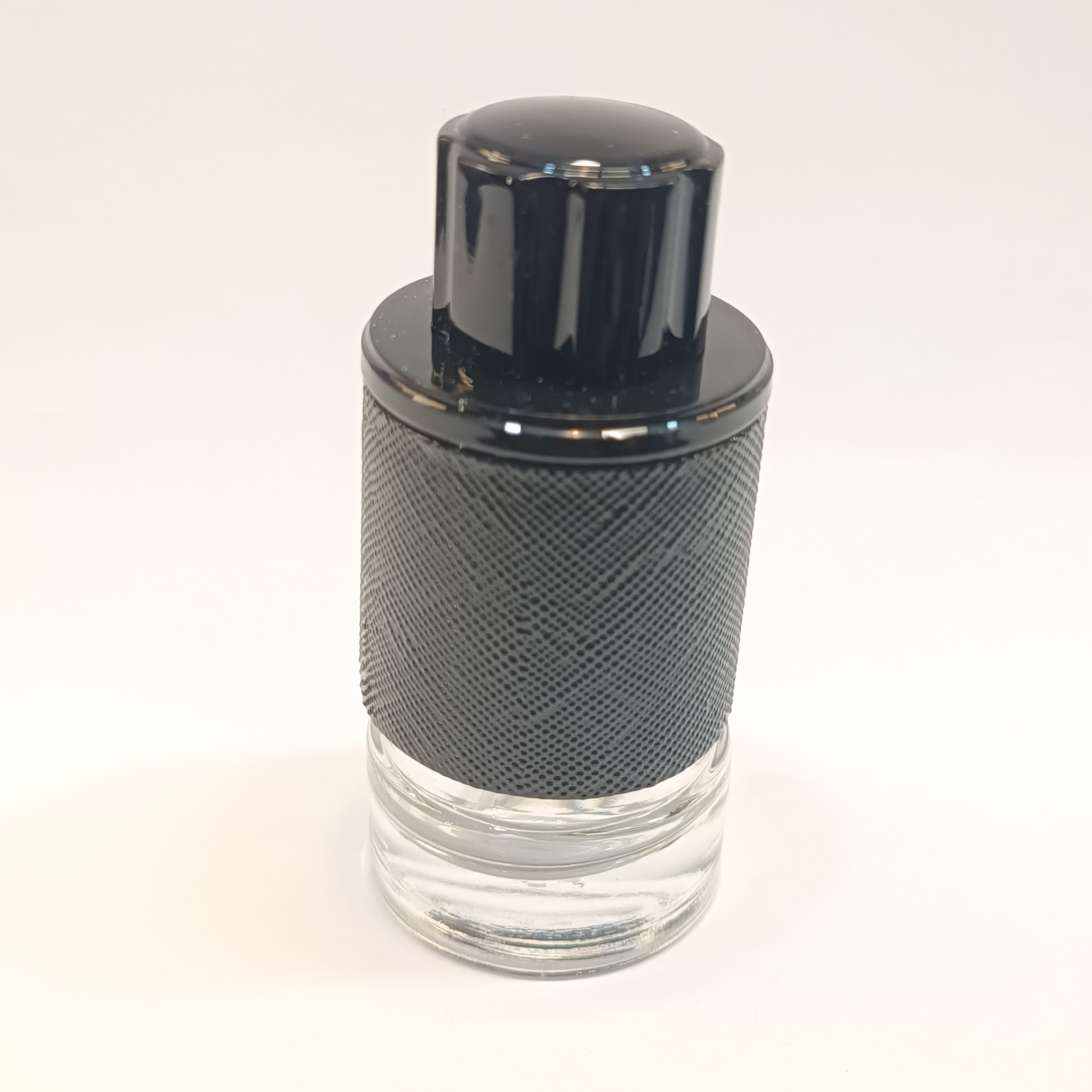 شیشه خالی ادکلن شیشه عطر اسپری 25 میل گرد کمربند مشکی کد4627