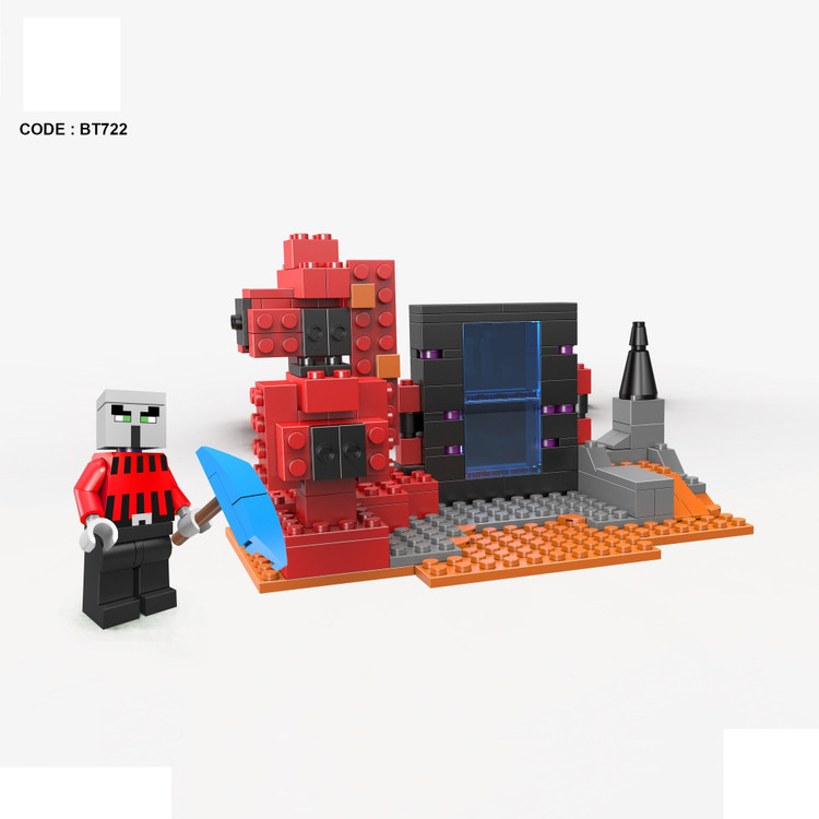 لگو ساختنی ماینکرفت 170 قطعه مدل BT722 جهنم - شماره 2 LEGO