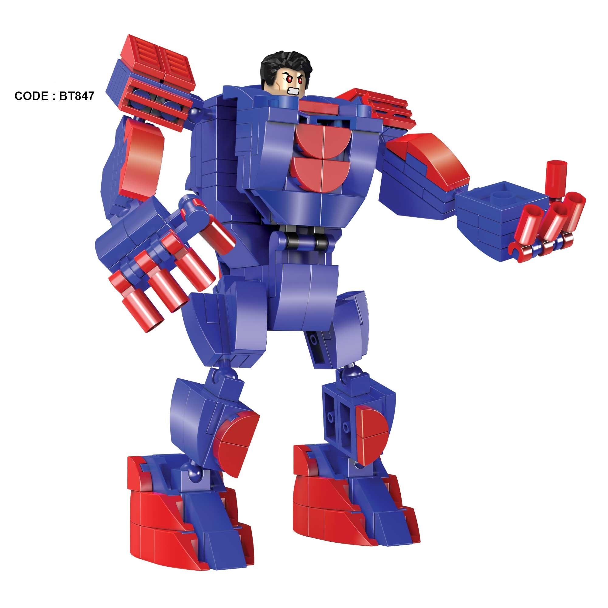 لگو تبدیل شونده سوپرمن دوحالته ماشین و ربات 235 قطعه کد BT847 شماره 4 دی سی LEGO