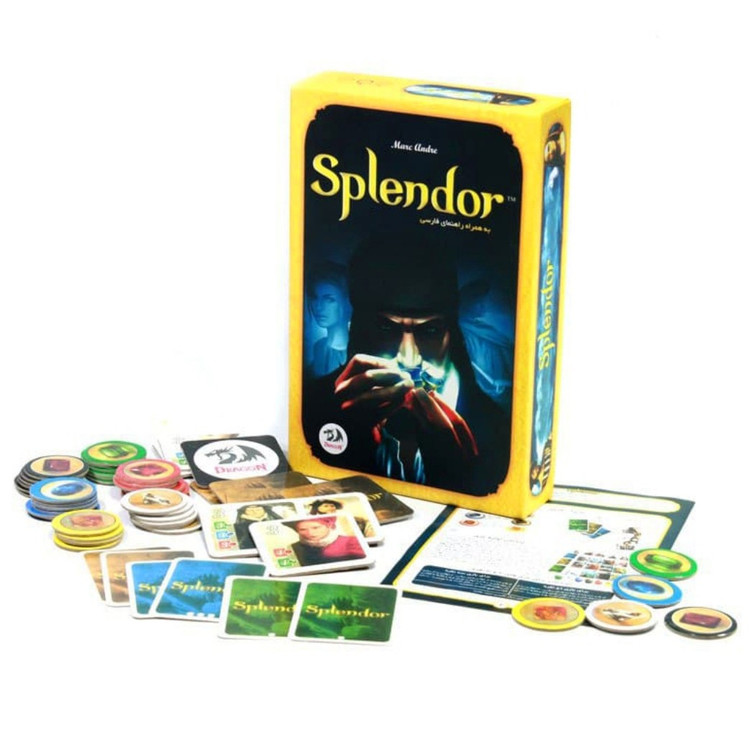 بازی فکری اسپلندور splendor کهربا 4 نفره جعبه زردکد177551458732