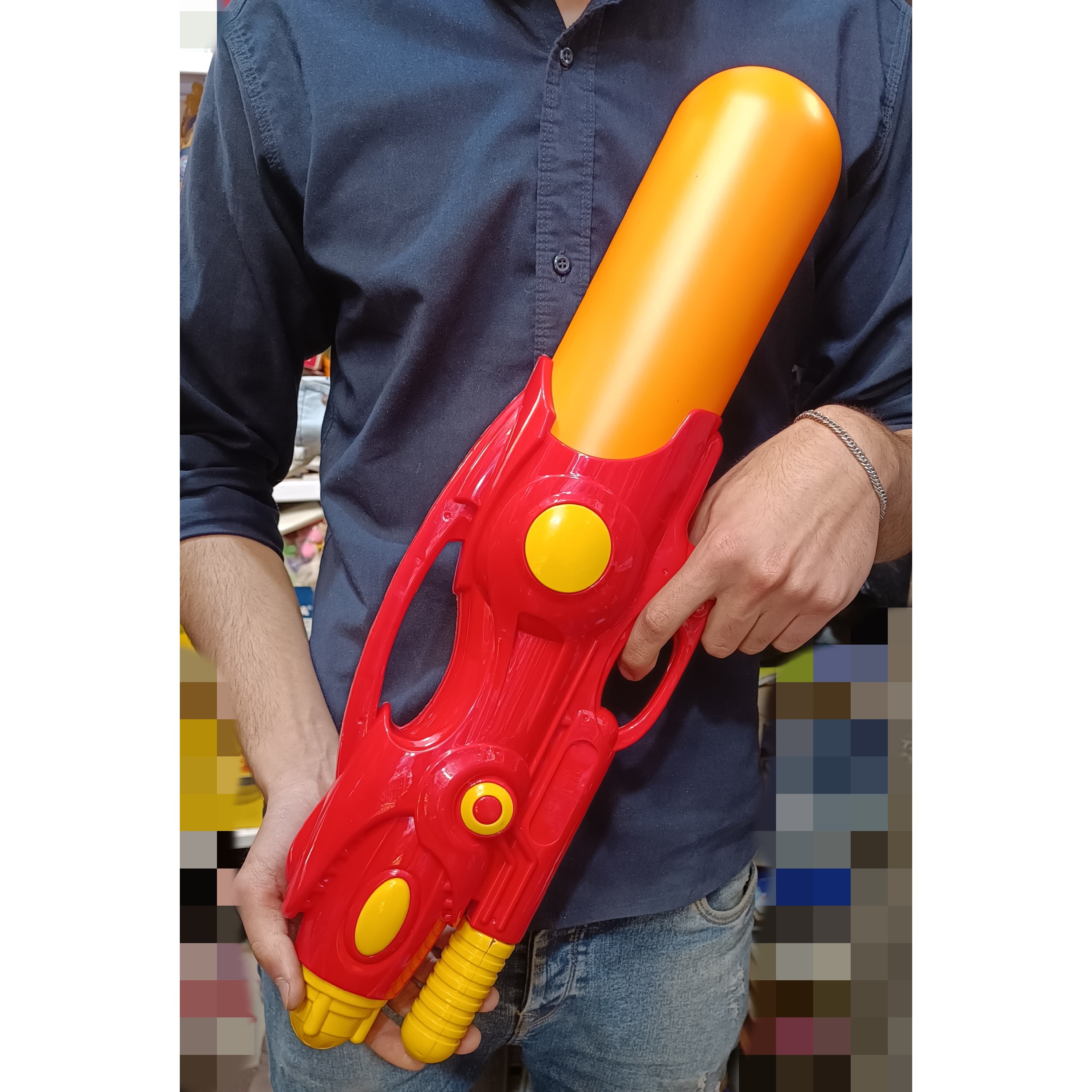 تفنگ آبپاش پمپی خیلی بزرگ  بازی  تفنگ آب پاش ابپاش کد bt1055