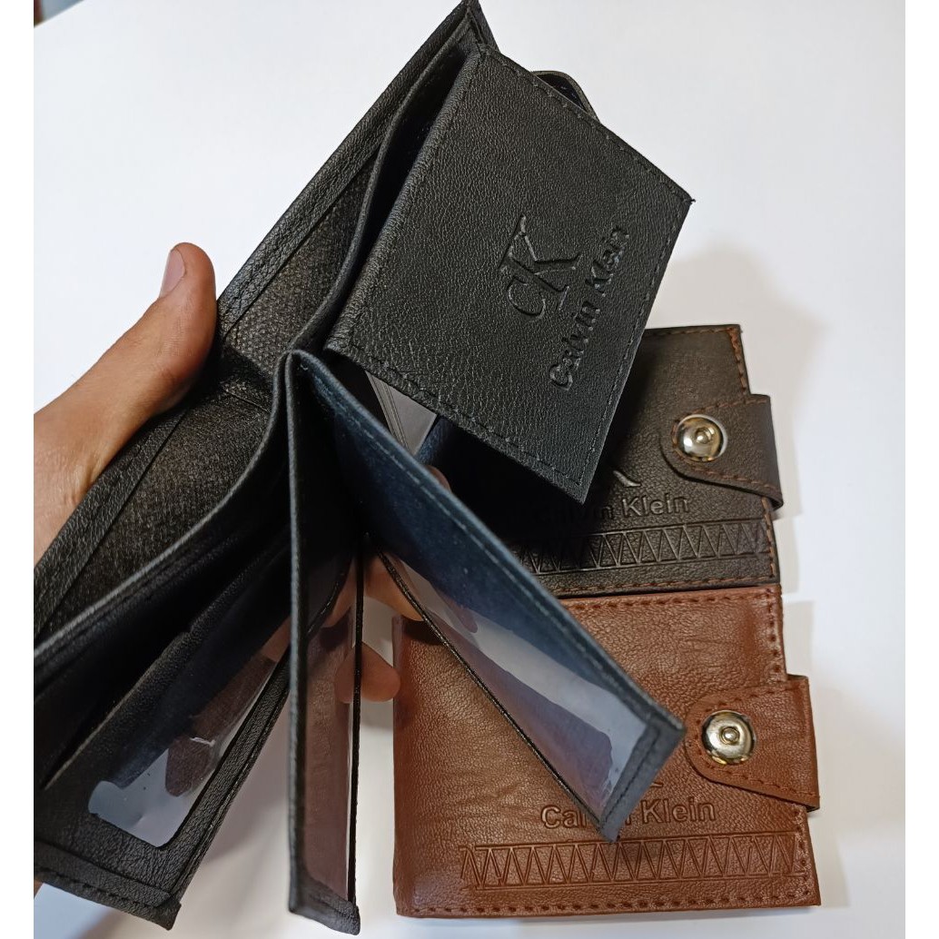 کد46 ست دوقلو کیف پول و جا کارتی سلوین قفل مغناطیسی کد3999
