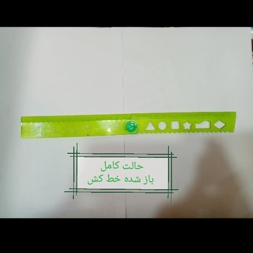 خط کش و شابلون اشکال هندسی ژله ای نشکن 6 طرح 30 سانتی