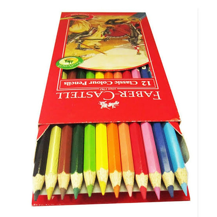 مداد رنگی فابر کاستل 12 رنگ اصلی کیفیت عالی کد 4005401158851