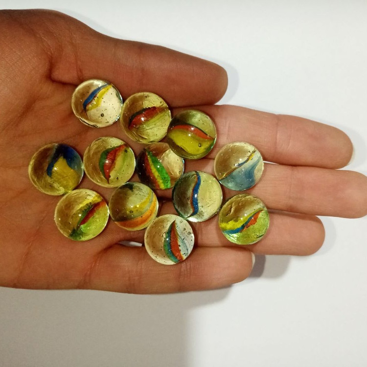 بسته 50 تایی تیله مته سایز کوچک توشله بازی و تزیین کد2