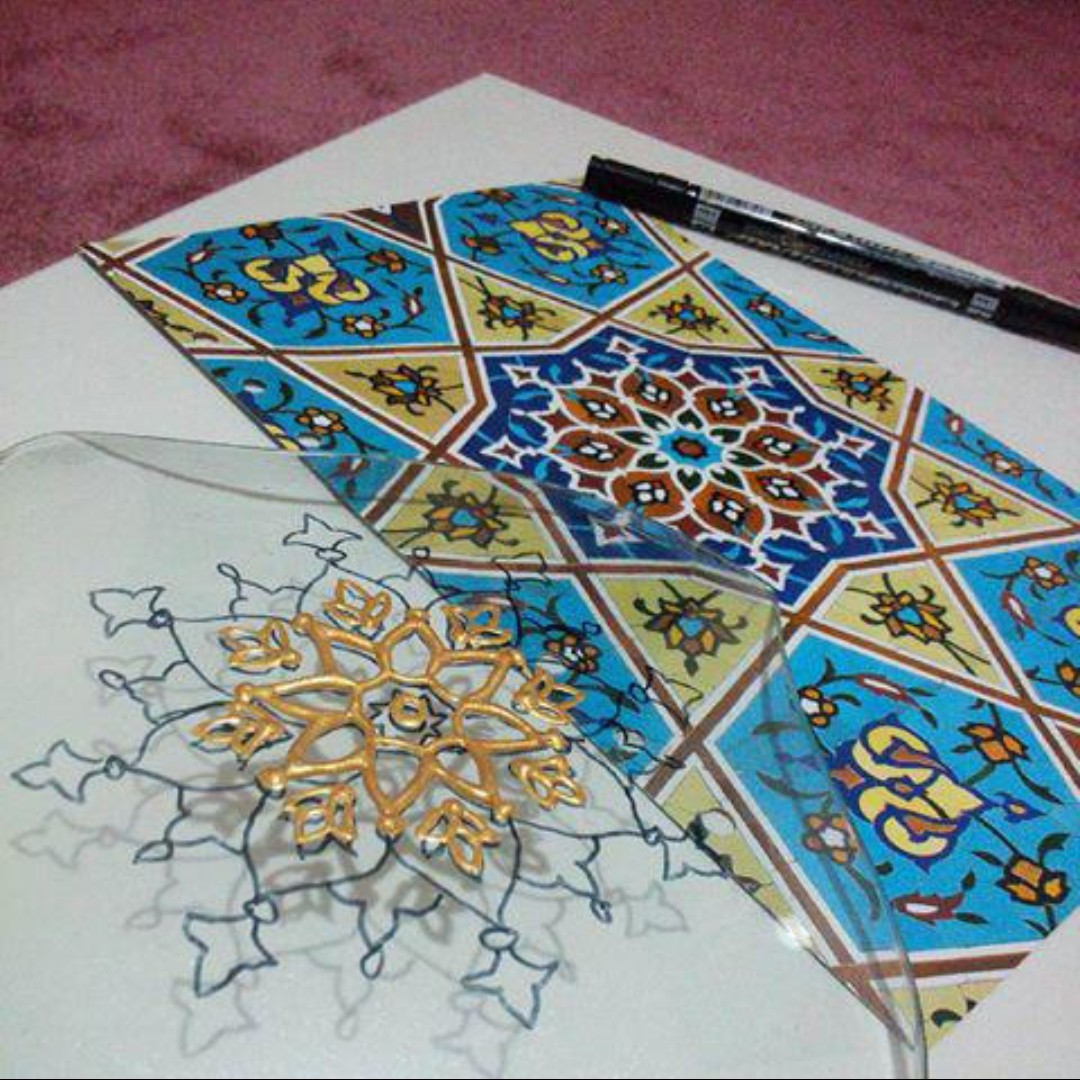 خمیر دورگیر ویترای طراحی رنگ طلایی دور گیر مارک رپین و مارک اسن