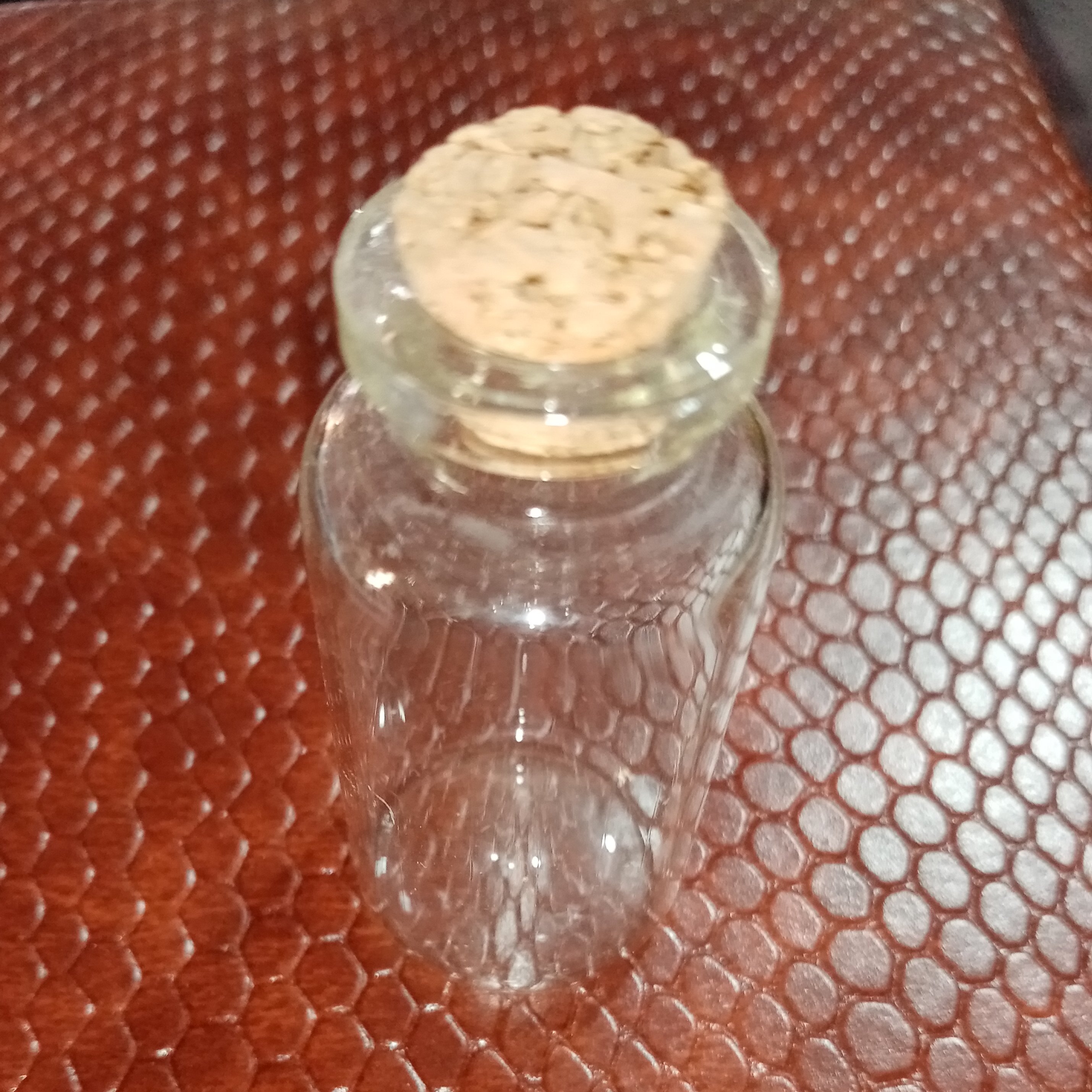 شیشه خالی درب چوب پنبه ای کوچک